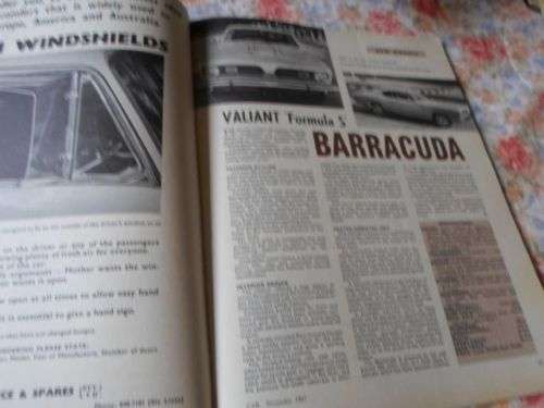 CAR MAGAZINE NOVEMBER 1967 ( TOYOTA CORONA , CHEVY 2 NOVA 230 , TAUNUS 17ME , DATSUN 2000