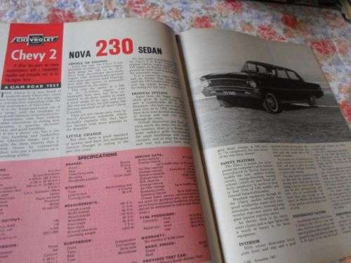 CAR MAGAZINE NOVEMBER 1967 ( TOYOTA CORONA , CHEVY 2 NOVA 230 , TAUNUS 17ME , DATSUN 2000