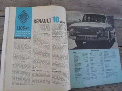 CAR MAGAZINE MARCH 1969 ( FORD CAPRI , RENAULT 10 , FIAT 125 , GM RANGER ,