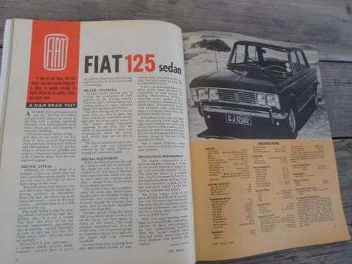 CAR MAGAZINE MARCH 1969 ( FORD CAPRI , RENAULT 10 , FIAT 125 , GM RANGER ,
