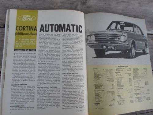 CAR MAGAZINE MAY 1969 ( PEUGEOT 404 , VW FASTBACK , FORD CORTINA 1600 , OPER REKORD )