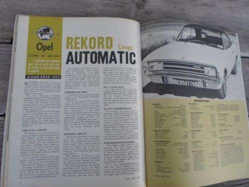 CAR MAGAZINE MAY 1969 ( PEUGEOT 404 , VW FASTBACK , FORD CORTINA 1600 , OPER REKORD )