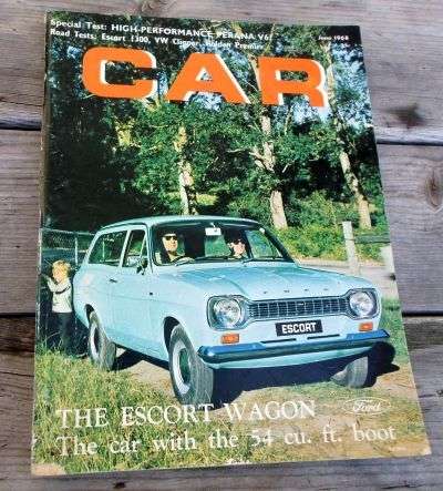 CAR JUNE 1968 ( FORD ESCORT 1300 , FORD PERANA , VW KOMBI , HOLDEN HR PREMIER , AUSTIN 1800 )