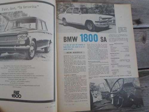 CAR JUNE 1968 ( FORD ESCORT 1300 , FORD PERANA , VW KOMBI , HOLDEN HR PREMIER , AUSTIN 1800 )