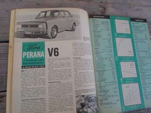 CAR JUNE 1968 ( FORD ESCORT 1300 , FORD PERANA , VW KOMBI , HOLDEN HR PREMIER , AUSTIN 1800 )