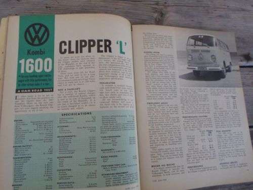 CAR JUNE 1968 ( FORD ESCORT 1300 , FORD PERANA , VW KOMBI , HOLDEN HR PREMIER , AUSTIN 1800 )