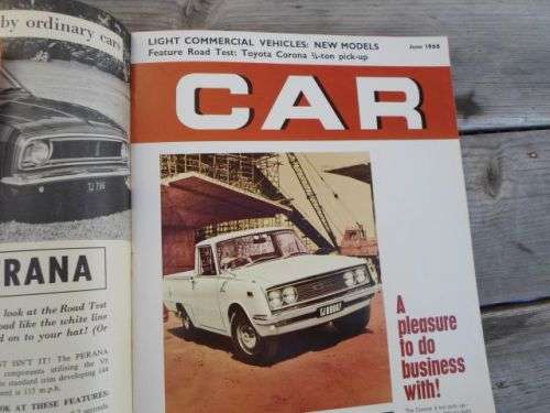 CAR JUNE 1968 ( FORD ESCORT 1300 , FORD PERANA , VW KOMBI , HOLDEN HR PREMIER , AUSTIN 1800 )