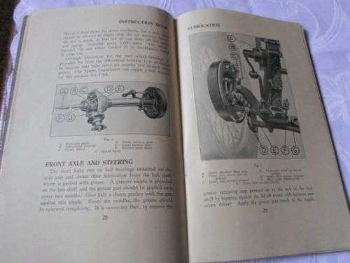 JOWETT LIGHT CAR 1935 - INSTRUCTION BOOK