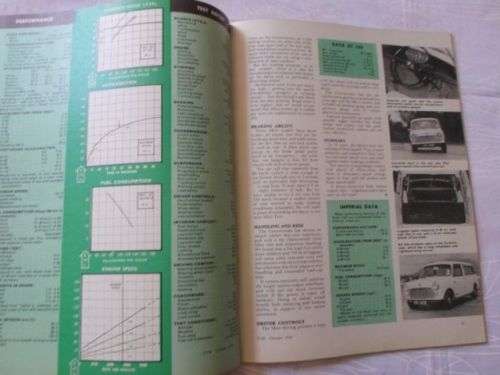 CAR MAGAZINE OCTOBER 1970 ( MINI 1000 STATION WAGON , COLT 11 STATION WAGON ,
