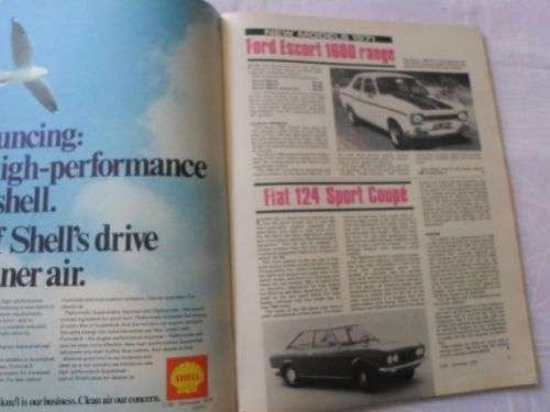 S.A. CAR MAGAZINE DECEMBER 1970 ( FORD ESCORT , FIAT 850 , RAMBLER HORNET )