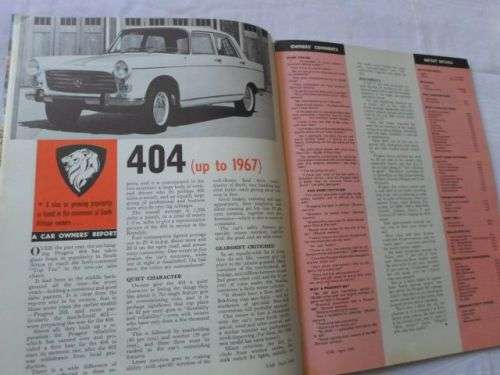 S.A. CAR MAGAZINE APRIL 1968 ( PEUGEOT 404 , AUSTIN 11/55 , FORD 17M , LANCIA FLAVIA , VAUXHALL VIVA