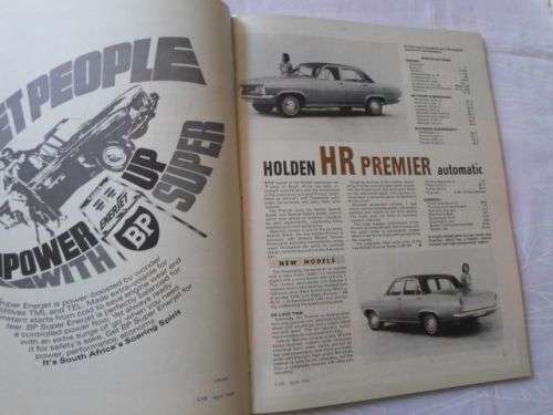 S.A. CAR MAGAZINE APRIL 1968 ( PEUGEOT 404 , AUSTIN 11/55 , FORD 17M , LANCIA FLAVIA , VAUXHALL VIVA