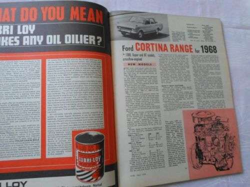 S.A. CAR MAGAZINE APRIL 1968 ( PEUGEOT 404 , AUSTIN 11/55 , FORD 17M , LANCIA FLAVIA , VAUXHALL VIVA