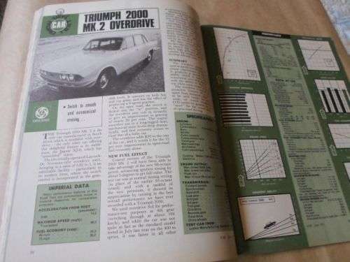 S.A. CAR MAGAZINE JUNE 1971 ( VW BEETLE , CITROEN DS-20 , TRIUMPH 2000 , DATSUN 1500 PICK-UP )