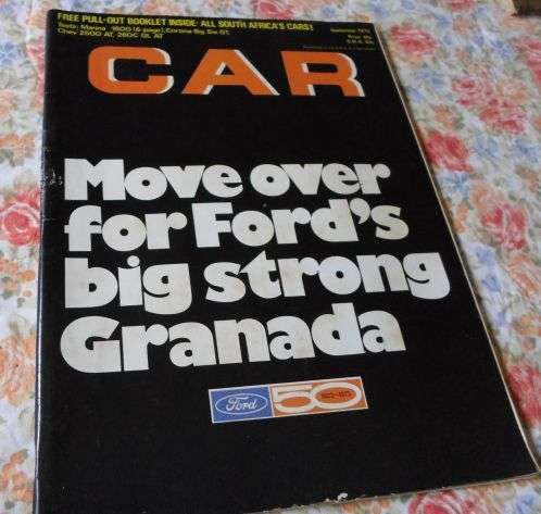 S.A. CAR MAGAZINE SEPTEMBER 1973 ( AUSTIN MARINA , DATSUN 260C , FORD CORTINA BIG SIX , CHEV 2500 )