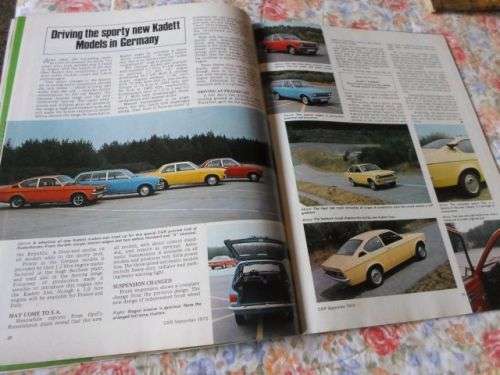 S.A. CAR MAGAZINE SEPTEMBER 1973 ( AUSTIN MARINA , DATSUN 260C , FORD CORTINA BIG SIX , CHEV 2500 )
