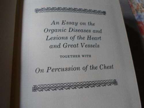 ORGANIC DISEASES OF THE HEART AND GREAT VESSELS - CORVISART / ON PERCUSSION OF THE CHEST - LEOPOLD .