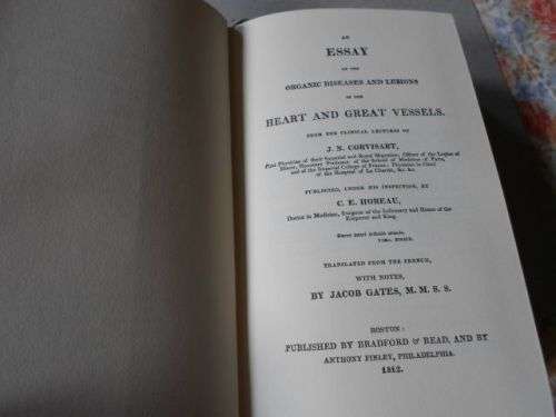 ORGANIC DISEASES OF THE HEART AND GREAT VESSELS - CORVISART / ON PERCUSSION OF THE CHEST - LEOPOLD .