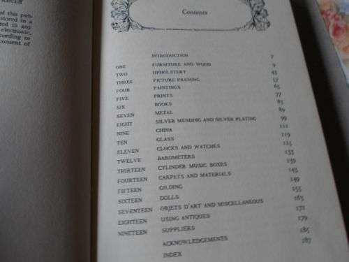 REFURBISHING ANTIQUES - ROSEMARY RATCLIFF