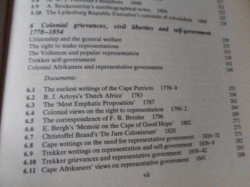 AFRIKANER POLITICAL THOUGHT : ANALYSIS & DOCUMENTS VOLUME ONE 1780 - 1850 - ANDRE DU TOIT & ...