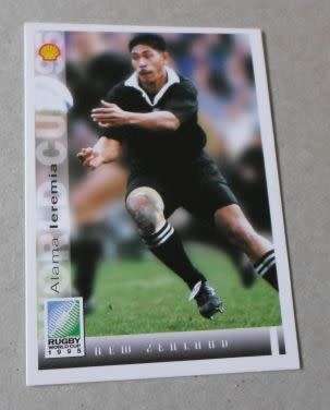 ALAMA LEREMIA - NEW ZEALAND RUGBY - 1995 RUGBY WORLD CUP SPORTS DECK CARD NUMBER 150
