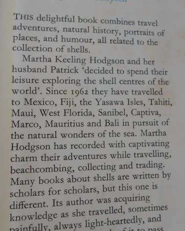 THE SPELL OF THE SHELL -  MARTHA KEELING HODGSON