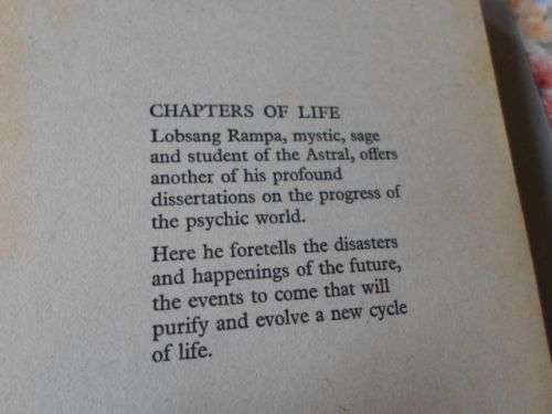 CHAPTERS OF LIFE - LOBSANG RAMPA