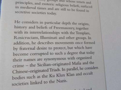 SECRET SOCIETIES - FROM ANCIENT AND ARCANE TO THE MODERN AND CLANDESTINE - DAVID R BARRETT