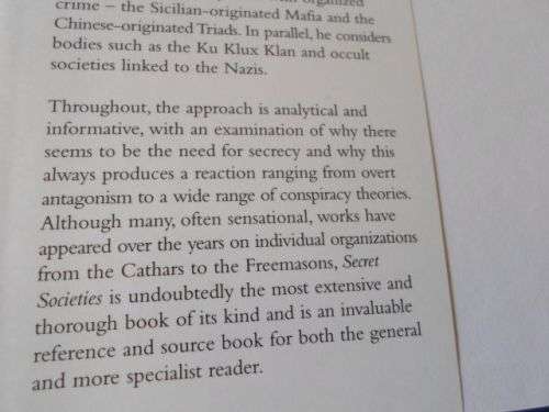SECRET SOCIETIES - FROM ANCIENT AND ARCANE TO THE MODERN AND CLANDESTINE - DAVID R BARRETT