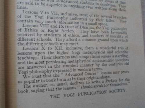 ADVANCED COURSE IN YOGI PHILOSOPHY  AND ORIENTAL OCCULTISM - YOGI RAMACHARAKA