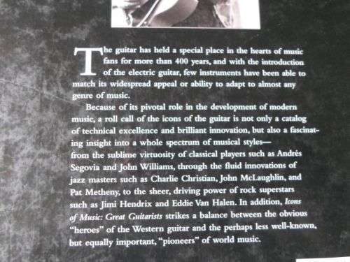 GREAT GUITARISTS - A HISTORY IN PHOTOGRAPHS 1900 - 2000 - NICK FREETH & CLIFF DOUSE ( ICONS OF MUSIC