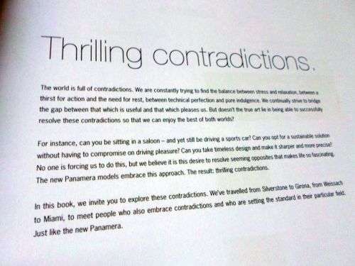 PORSCHE - THRILLING CONTRADICTIONS - THE NEW PANAMERA