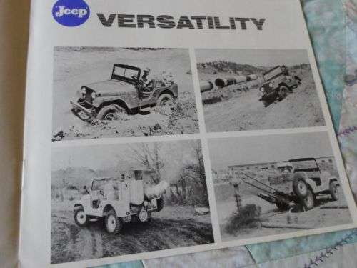 WILLYS JEEP CJ-5 - SALES BROCHURE ./ PROMOTIONAL BROCHURE