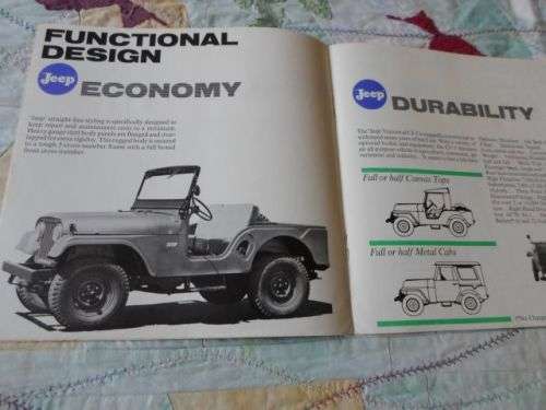 WILLYS JEEP CJ-5 - SALES BROCHURE ./ PROMOTIONAL BROCHURE