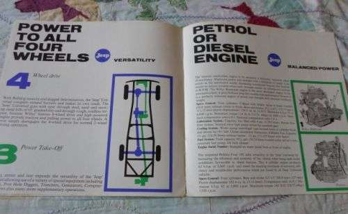 WILLYS JEEP CJ-5 - SALES BROCHURE ./ PROMOTIONAL BROCHURE
