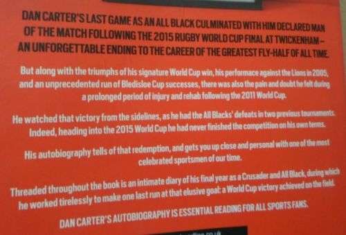 DAN CARTER - THE AUTOBIOGRAPHY OF AN ALL BLACKS LEGEND