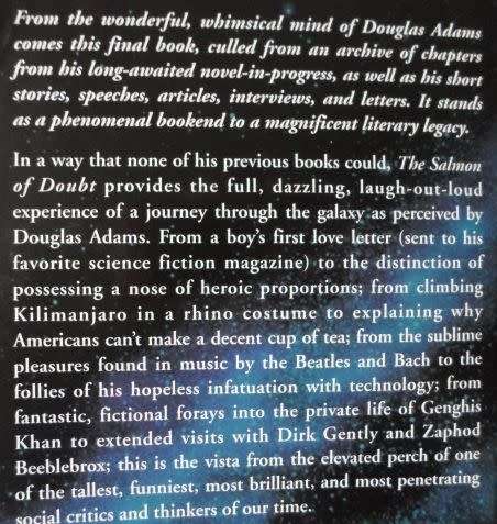 THE SALMON OF DOUBT - HITCHHIKING THE GALAXY ONE LAST TIME - DOUGLAS ADAMS