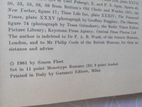 CLOCKS - SIMON FLEET