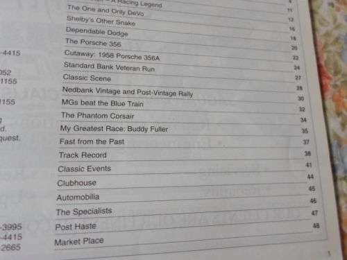 CLASSIC CAR AFRICA MAGAZINE DECEMBER 1996 ( PORSCHE 356 , BOB OLTHOFF , SHELBY MUSTANG , DODGE )