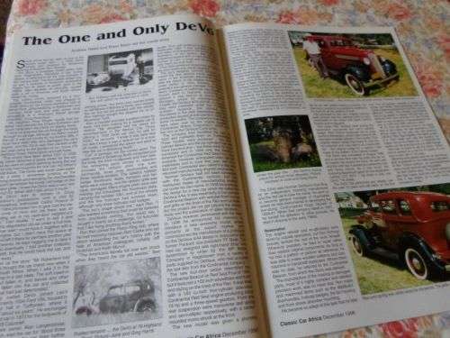 CLASSIC CAR AFRICA MAGAZINE DECEMBER 1996 ( PORSCHE 356 , BOB OLTHOFF , SHELBY MUSTANG , DODGE )