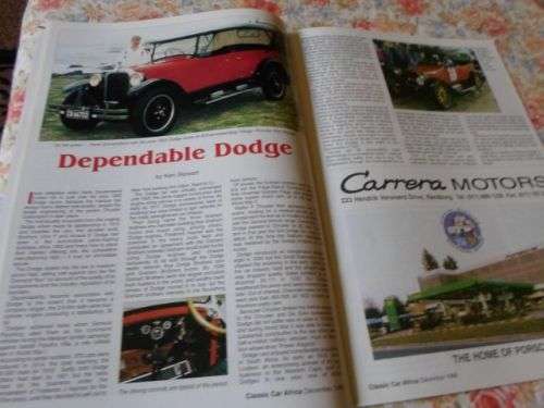 CLASSIC CAR AFRICA MAGAZINE DECEMBER 1996 ( PORSCHE 356 , BOB OLTHOFF , SHELBY MUSTANG , DODGE )