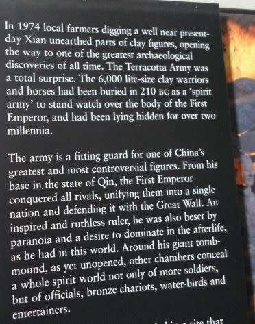 THE TERRACOTTA ARMY - CHINA'S FIRST EMPEROR AND BIRTH OF A NATION - JOHN MAN