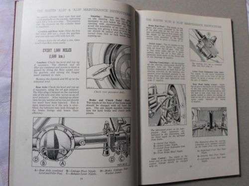 AUSTIN SHEERLINE A125 AND AUSTIN PRINCESS A135 - RUNNING AND MAINTENANCE INSTRUCTIONS 1954