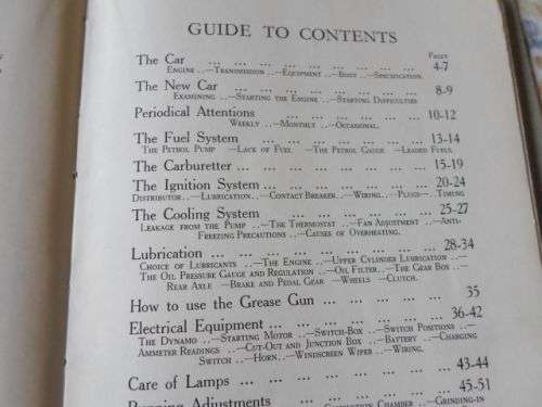 HANDBOOK OF THE AUSTIN TWENTY  - SIX-CYLINDER