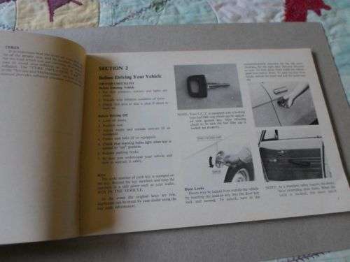 CHEVROLET L.U.V.  OWNERS HANDBOOK