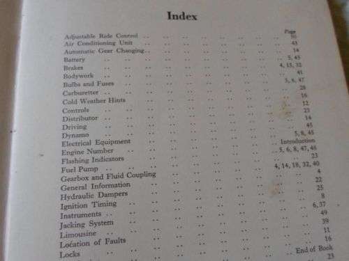 MAINTENANCE MANUAL FOR THE ARMSTRONG SIDDELEY SAPPHIRE
