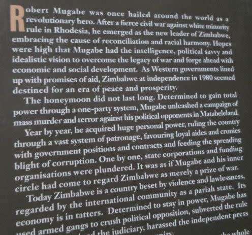 ROBERT MUGABE - POWER, PLUNDER AND TYRANNY IN ZIMBABWE - MARTIN MEREDITH