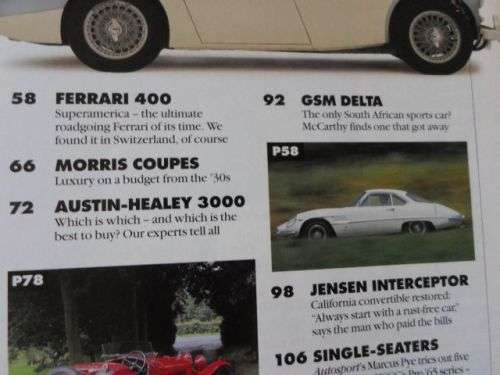 CLASSIC AND SPORTSCAR OCOTBER 1995 ( S.A. DART , HEALEY 3000 , JENSEN INTERCEPTOR , DATSUN 260Z )