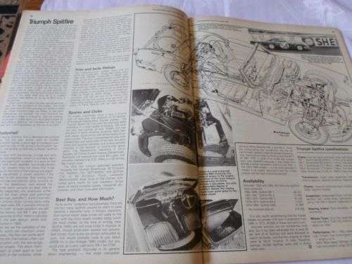 THOROUGHBRED & CLASSIC CARS MAGAZINE AUGUST 1981 ( TRIUMPH SPITFIRE , AUSTIN ,