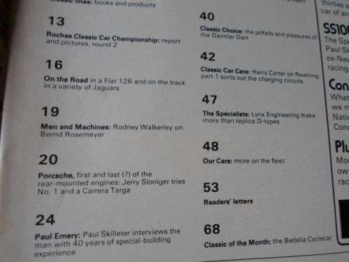 CLASSIC CARS MAGAZINE JUNE 1976 (  MG , PORSCHE , JAGUAR , DRAGONFLY , FIAT 500 )